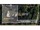 Aerial view showcasing the property lines and a long, paved driveway at 639 Hall Station Rd, Kingston, GA 30145