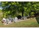 Serene backyard with patio, picnic table, grill, and comfortable seating, perfect for relaxation and entertaining at 1355 Euclid Ne Ave # 15A, Atlanta, GA 30307