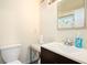 Functional bathroom with modern vanity, a sink, and a clean, neutral design at 233 Cobblestone Trl, Avondale Estates, GA 30002