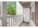 Inviting front porch of a charming unit, with a clear view of the unit number at 233 Cobblestone Trl, Avondale Estates, GA 30002