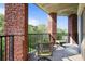 Spacious balcony with comfortable seating provides peaceful views and plenty of room to relax at 200 River Vista Dr # 423, Atlanta, GA 30339