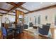 Lounge area featuring fireplace, TV, comfortable seating, and doors to outside at 200 River Vista Dr # 423, Atlanta, GA 30339