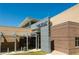 Exterior shot of the Tobie Grant Recreation Center featuring its architectural details and clear signage at 3495 Delegate Aly, Scottdale, GA 30079