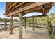 Wooden gazebo on a dock overlooking a scenic lake with surrounding trees at 2374 Marion Cir, Decatur, GA 30032
