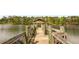 Lake pier with wooden railings for relaxing waterfront enjoyment at 2374 Marion Cir, Decatur, GA 30032