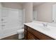 Well-appointed bathroom with a vanity, soaking tub, and shower combination at 275 Denver Ave, Hiram, GA 30141