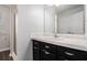 Bathroom with an extended white countertop and vanity cabinet at 3742 Linecrest Rd, Ellenwood, GA 30294