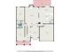 Floor plan showcasing the layout of the first floor at 1023 Bentley Estates Dr, Dacula, GA 30019