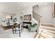 Spacious living room featuring modern design, open concept layout, and hardwood floors at 1123 W Marietta St, Atlanta, GA 30318