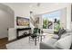 Living room featuring a large window, modern décor, and a comfortable seating arrangement at 1123 W Marietta St, Atlanta, GA 30318