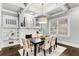 Elegant dining room with coffered ceilings and custom built-in shelving at 327 6Th Ne St, Atlanta, GA 30308