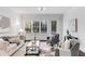 Well-lit living room features a comfortable sofa, armchairs, coffee table, and large windows providing ample natural light at 327 6Th Ne St, Atlanta, GA 30308