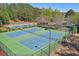 Aerial view of tennis courts, swimming pool and playground in a great community! at 206 Mountain Vista Blvd, Canton, GA 30115