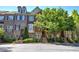 Beautiful brick and stone townhome exterior showcasing its architectural details and curb appeal at 636 Parkside Village Nw Way, Marietta, GA 30060