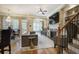 Open living space with fireplace, dining area and plenty of natural light at 636 Parkside Village Nw Way, Marietta, GA 30060