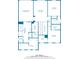 Detailed floor plan showcasing the layout of the home with dimensions for each room and walk in closet at 224 Gallant Fox Way, Acworth, GA 30102