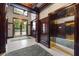 Grand lobby entrance featuring brass doors, high ceilings, and elevator access at 77 Peachtree Ne # 507, Atlanta, GA 30309