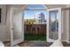 Balcony with french doors offering a view of the neighborhood at 2161 Peachtree Ne Rd # 605, Atlanta, GA 30309