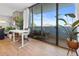 Cozy balcony with a writing desk and outdoor seating area at 3040 Peachtree Nw Rd # 511, Atlanta, GA 30305
