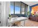 Office space adjacent to a balcony with views of the city at 3040 Peachtree Nw Rd # 511, Atlanta, GA 30305