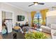 Comfortable living room with a view into the bedroom at 3040 Peachtree Nw Rd # 511, Atlanta, GA 30305