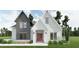 Beautiful two-story home featuring a landscaped front yard and a charming red front door at 6565 Rhett Run, Cumming, GA 30028