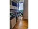 This bedroom features custom bookshelves and a desk, perfect for studying or working from home at 145 15Th Ne St # 1015, Atlanta, GA 30309