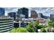 Stunning city view highlights modern architecture amidst lush green trees in a vibrant urban landscape at 145 15Th Ne St # 1015, Atlanta, GA 30309