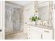 Bathroom with an oversized shower and vanity at 3038 Nancy Creek Nw Rd, Atlanta, GA 30327