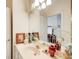 A bathroom featuring a vanity sink and decorative accents at 1015 Heatherbrooke Ln, Atlanta, GA 30324