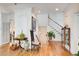 Elegant foyer featuring hardwood floors, classic architecture, and ample natural light at 1015 Heatherbrooke Ln, Atlanta, GA 30324
