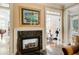 Elegant living room with fireplace, creating a cozy and inviting atmosphere at 1015 Heatherbrooke Ln, Atlanta, GA 30324