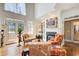 Cozy living area with a fireplace, comfortable seating, and elegant decor at 1015 Heatherbrooke Ln, Atlanta, GA 30324