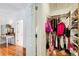 Well-organized walk-in closet with ample storage space and shelving, a fashion lover's dream at 1015 Heatherbrooke Ln, Atlanta, GA 30324