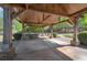 Interior of community gazebo with timber framing at 310 Oak Leaf Pl, Acworth, GA 30102