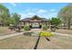 Outdoor gazebo in a beautiful setting with landscaping at 310 Oak Leaf Pl, Acworth, GA 30102