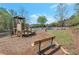 Park view of the playground and picnic area in a well-maintained community park at 310 Oak Leaf Pl, Acworth, GA 30102