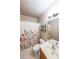 Bathroom with white shower curtain, ceramic tile flooring, and vanity sink at 2659 Lakefield Sw Pass, Marietta, GA 30064