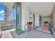 Spacious balcony featuring a built in grill and ample seating space at 40 12Th Ne St # 903, Atlanta, GA 30309