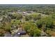 Expansive aerial shot of a school and a residential area surrounded by lush trees at 313 Ellenwood Dr, Bowdon, GA 30108