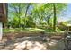 Spacious backyard with a mix of patio space and grassy area, perfect for outdoor activities and relaxation at 3944 Woburn Dr, Tucker, GA 30084