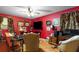 Living room with wood floors, and entertainment area at 3944 Woburn Dr, Tucker, GA 30084