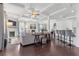 Bright and spacious living area featuring hardwood floors, fireplace, and modern furnishings at 725 Mcwilliams Se Rd, Atlanta, GA 30315