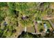 Aerial view of home on a lush lot surrounded by mature trees at 7771 A C Smith Rd, Cumming, GA 30028