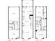 Floorplans of the terrace level, second floor, and third floor at 2808 Broughton Se Ln, Atlanta, GA 30339