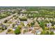 Aerial shot pinpointing a home's location within a suburban neighborhood near a highway and local amenities at 1650 Willow River Run, Grayson, GA 30017