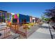 Colorful outdoor seating area with vibrant mural, ideal for enjoying the property's unique atmosphere at 777 Antone Nw St, Atlanta, GA 30318
