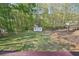 Spacious backyard with shed and partial fence at 278 Benjamin Dr, Rockmart, GA 30153