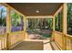 New home's lovely back porch looks out to the secluded wooded backyard at 4544 Savage Ne Dr, Marietta, GA 30066