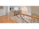 Beautiful staircase with hardwood floors and white railings at 1187 Newbridge Ne Trce, Atlanta, GA 30319